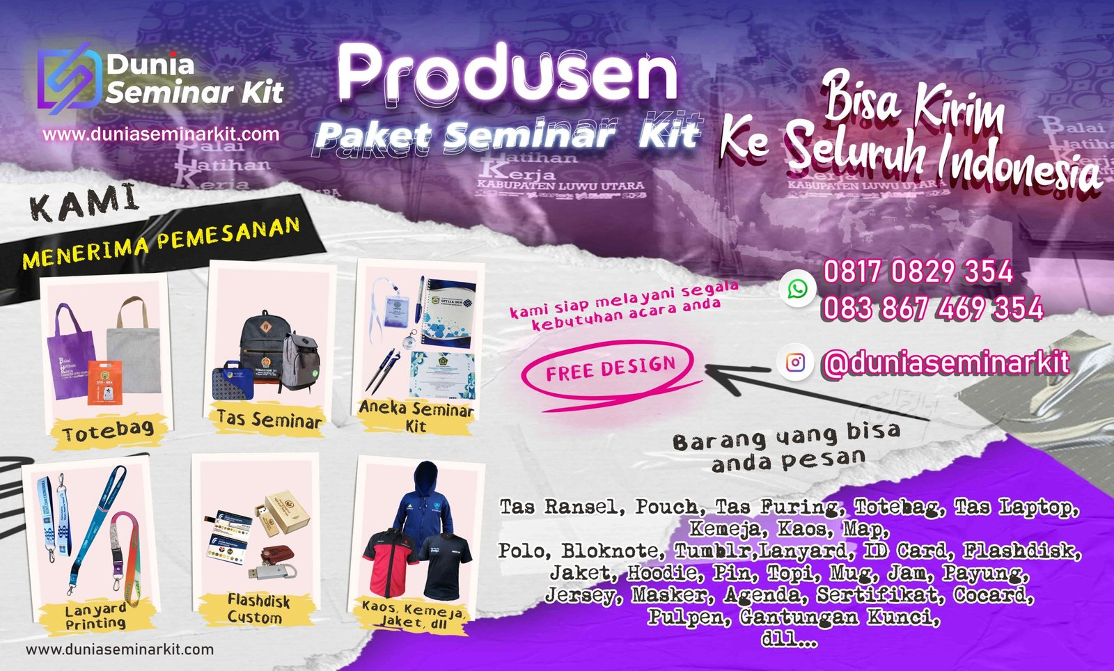 Konveksi Tas Seminar Kit Murah Produsen Tas Murah
